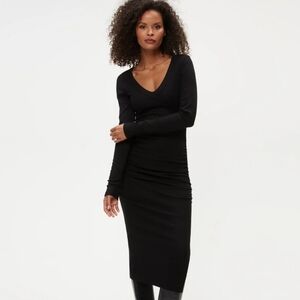 Michael Stars Classic Black Long Sleeve Dress